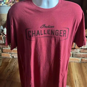 Indian Challenger Men’s Soft Jersey T-shirt Red XL